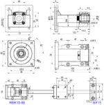 Διαστάσεις στηρίγματος RBK15-86 για BK15 και NEMA 34